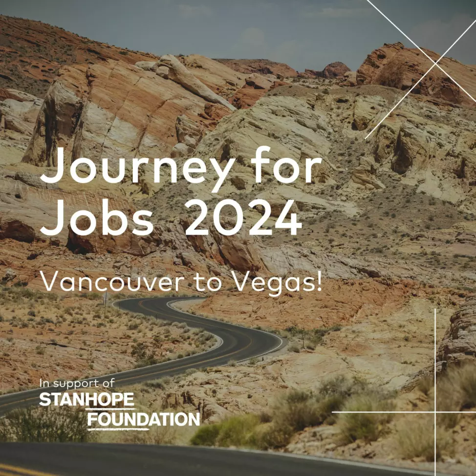 Journey for Jobs race Vancouver to Vegas