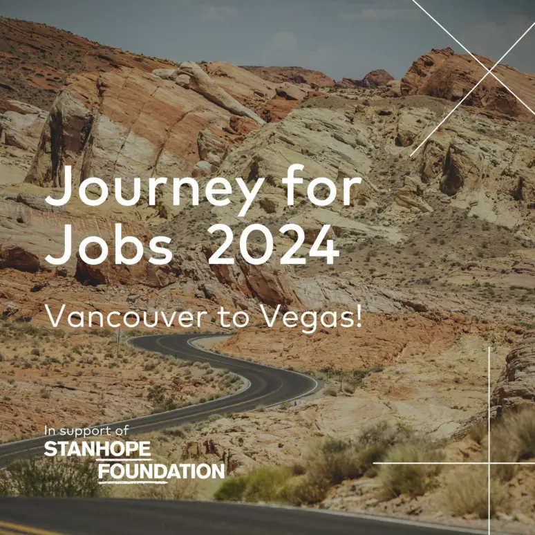 Journey for Jobs race Vancouver to Vegas - 2024 HERO